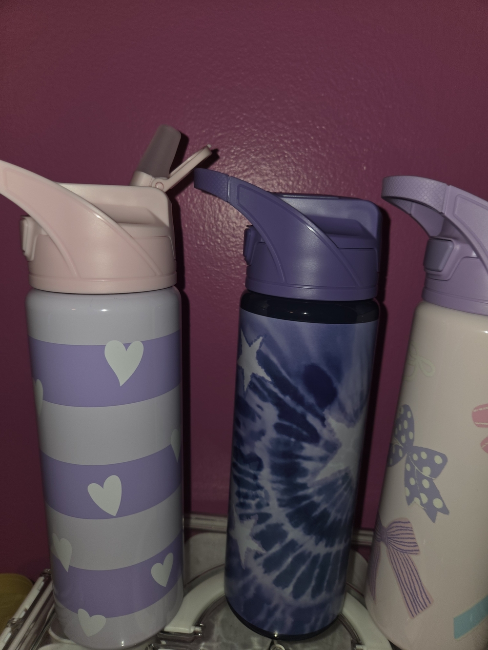 Lot Of 3 Pottery Barn 22 Oz Water Bottle Insulated Tumbler Stainless 🎀